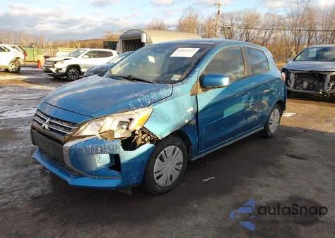 2021 Mitsubishi Mirage Carbonite Edition/Es/Le z USA, uszkodzony, nr VIN ML32AUHJ7MH007080